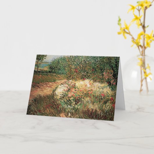 Voyer d'Argenson Park Asnieres von Vincent van Gog Karte (Gelbe Blume)