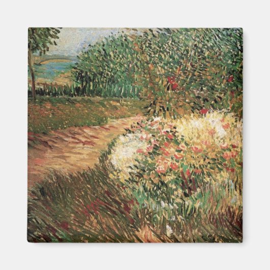Voyer d'Argenson Park Asnieres von Vincent van Gog Magnet (Vorne)