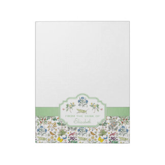 Voysey Apothekary's Garden Custom Notepad Notizblock