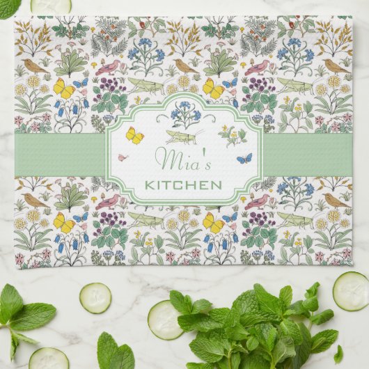 Voysey Kitchen Tea Handtuch Custom für MR. (Gefaltet)