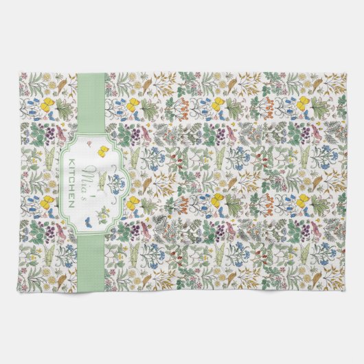 Voysey Kitchen Tea Handtuch Custom für MR. (Horizontal)