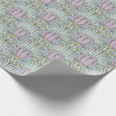 Voysey Vogel-und Tulpe-Muster-Künste und Handwerk Geschenkpapier (Ecke)