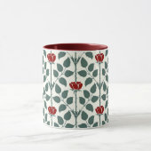 Voysey's Dark Red Briar Rose Kaffeetasse (Zentrum)