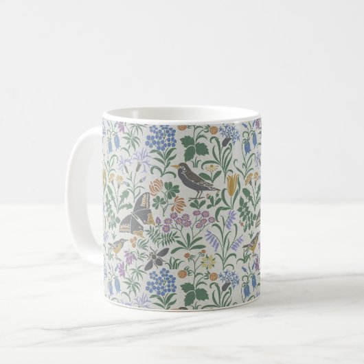 Voysey's Garden 2 Kaffeetasse (Vorderseite Links)