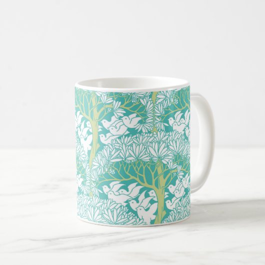 Voyseys "Savaric"-Tasse Kaffeetasse (VorderseiteRechts)