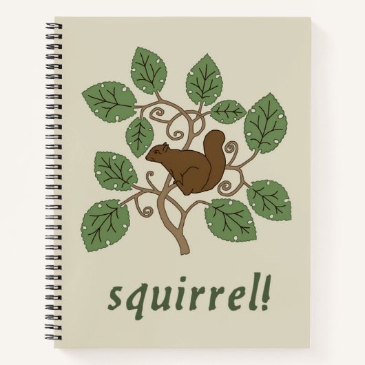 Voysey's Squirrel Spiral Notebook Notizblock (Vorderseite)