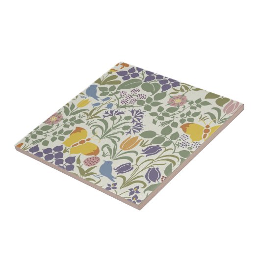 Voyseys Wildblumen Fliese (Seite)