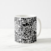 Voyseys Wildblumen Kaffee-Tasse Kaffeetasse (VorderseiteRechts)