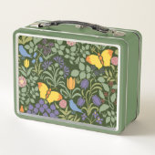 Voysey's Wildblumen Metall Brotdose (Rückseite)
