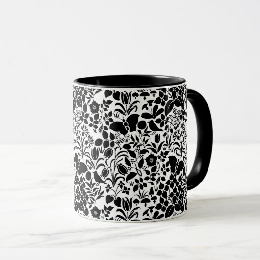 Voysey's Wildflowers Kaffeetasse (VorderseiteRechts)
