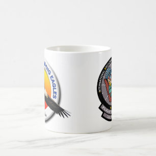 VP-1 u. IBNFE Logos auf schlichtem Weiß 15 Kaffeetasse