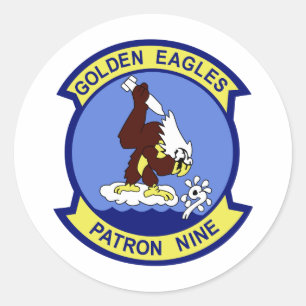 VP-9 RUNDER AUFKLEBER