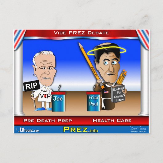 VP-Debatte Postkarte (Vorderseite)