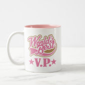 VP Geschenk-Vizepräsident (Welten am besten) Zweifarbige Tasse (Links)