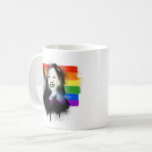 VP Kamala Harris LGBTQ Progress Prix Graffiti Kaffeetasse (Vorderseite Links)