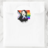VP Kamala Harris LGBTQ Progress Prix Graffiti Runder Aufkleber (Tasche)