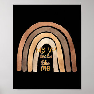 Vp sieht aus wie ich Kamala Harris Child Girl Rain Poster