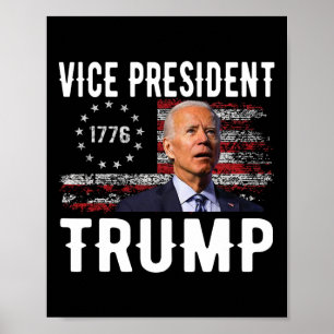 Vp Trump Funny Biden Wahl Vp Trump 2024 Poster