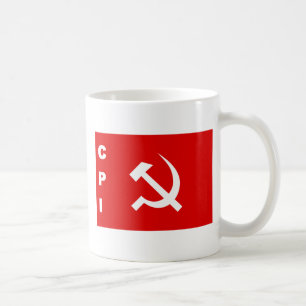 VPI-Flagge kommunistisches Party von Indien Kaffeetasse