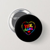 Vpk Aide First Day Of Back To School Appreciation Button (Vorne & Hinten)