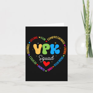Vpk Squad erster Tag VPK zurück zur Schule Karte