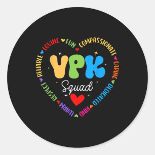 Vpk-Trupp erster Tag von Vpk zurück zur Schule Runder Aufkleber
