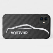 "VQ37VHR" 370z mit Imitat-Kohlenstoff-Faser Case-Mate iPhone Hülle (Rückseite (Horizontal))