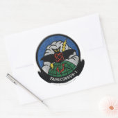 VQ-1-3in-Patchaufkleber Runder Aufkleber (Umschlag)