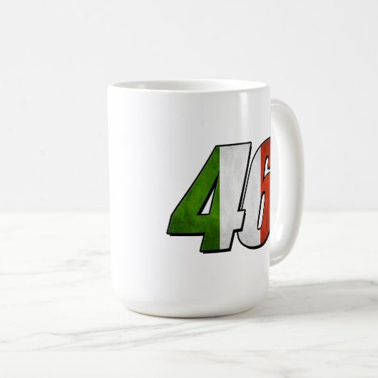 VR46flag Kaffeetasse (VorderseiteRechts)