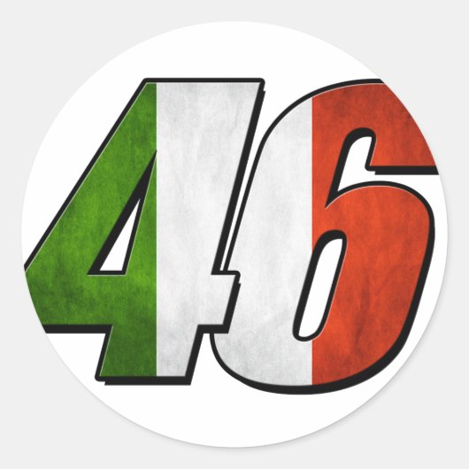 VR46flagge Runder Aufkleber (Vorderseite)