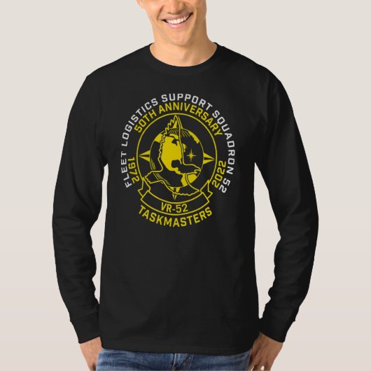 Vr 52 Taskmaster 50-jähriges Design T-Shirt (Vorderseite)