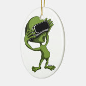 VR alien Keramik Ornament (Links)