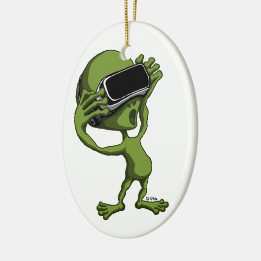 VR alien Keramik Ornament (Links)