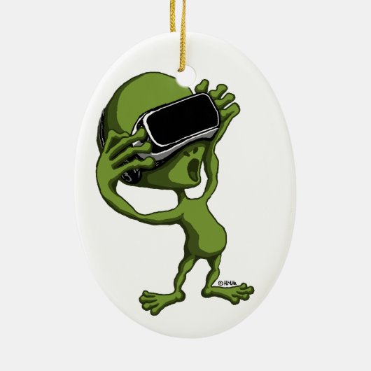 VR alien Keramik Ornament (Hinten)