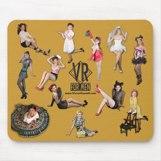 VR "FÜR MÄNNER" Pinup Mousepad (Vorne)