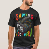 VR Gaming Dot World Hyper Virtual Reality T-Shirt (Vorderseite)