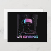 VR Gaming Virtual Reality Gamer Geek Nerd Geschenk Postkarte (Vorne/Hinten)