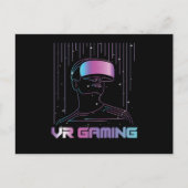 VR Gaming Virtual Reality Gamer Geek Nerd Geschenk Postkarte (Vorderseite)