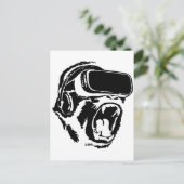 VR Gorilla Postkarte (Stehend Vorderseite)