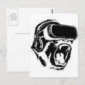 VR Gorilla Postkarte (Vorne/Hinten)