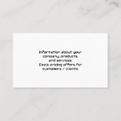 VR-Headset-Tech-Logo | Weltkarte Visitenkarte (Rückseite)