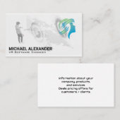 VR-Headset-Tech-Logo | Weltkarte Visitenkarte (Vorne/Hinten)