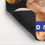 VR Katze im Weltraum Mousepad (Ecke)