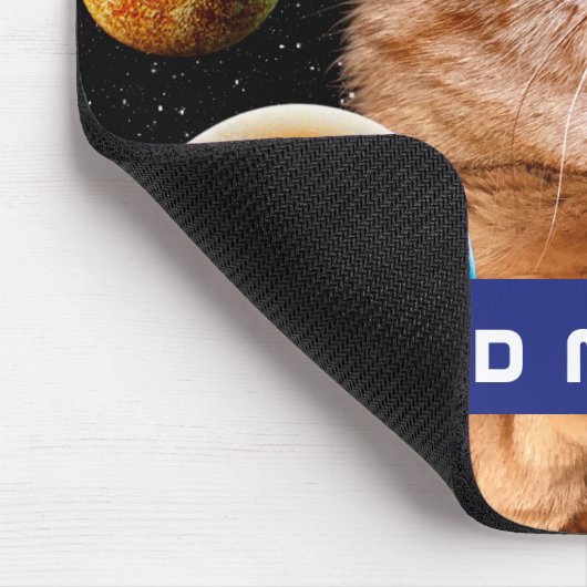 VR Katze im Weltraum Mousepad (Ecke)