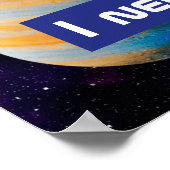 VR Katze im Weltraum Poster (Ecke)