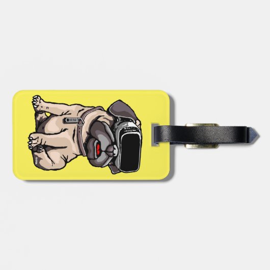 VR Mops Gepäckanhänger (Rückseite horizontal)