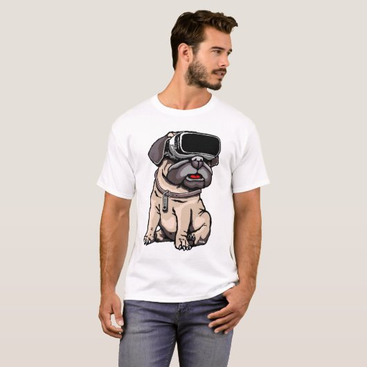 VR Mops T-Shirt (Vorne ganz)