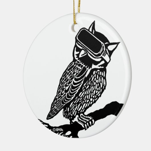 VR Owl Keramikornament (Links)