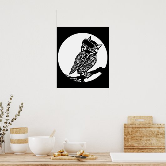 VR Owl Poster (Küche)