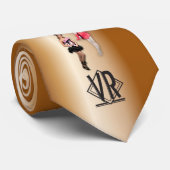 VR Pinup-Collagen-Krawatten-Chrom Krawatte (Gerollt)